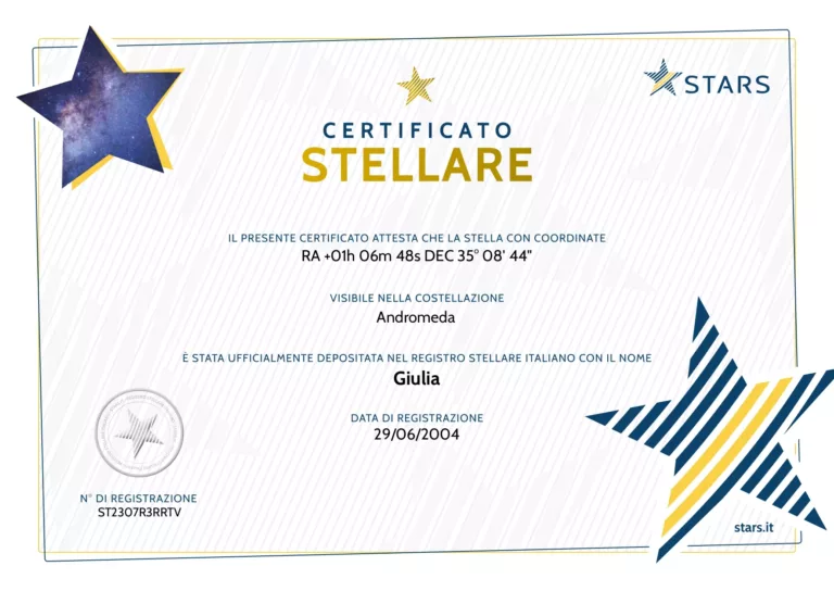 Certificato Stellare STARS
